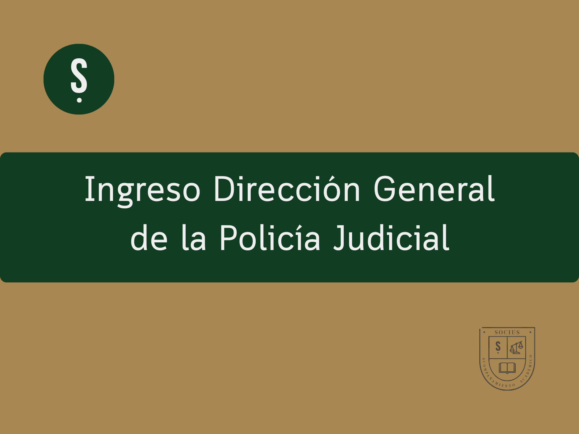 Curso Dirección General Policía Judicial